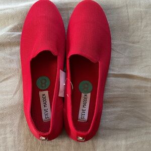 Steve Madden Bold Red Casual Slip-Ons